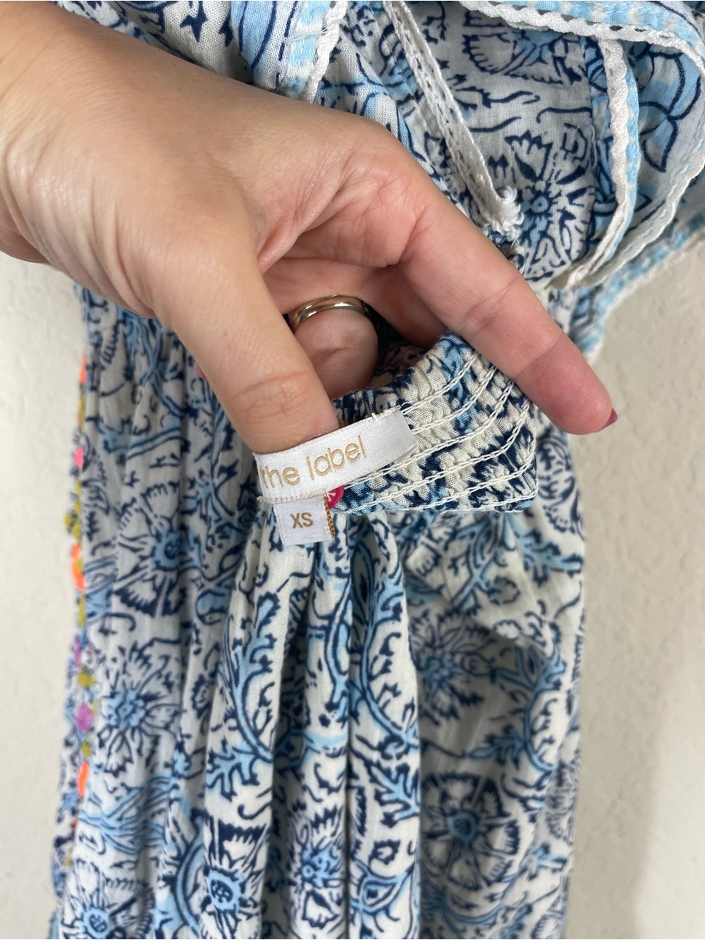 Love The Label Embroidered Midi Maxi Floral Dress Size XS - Picture 7 of 8